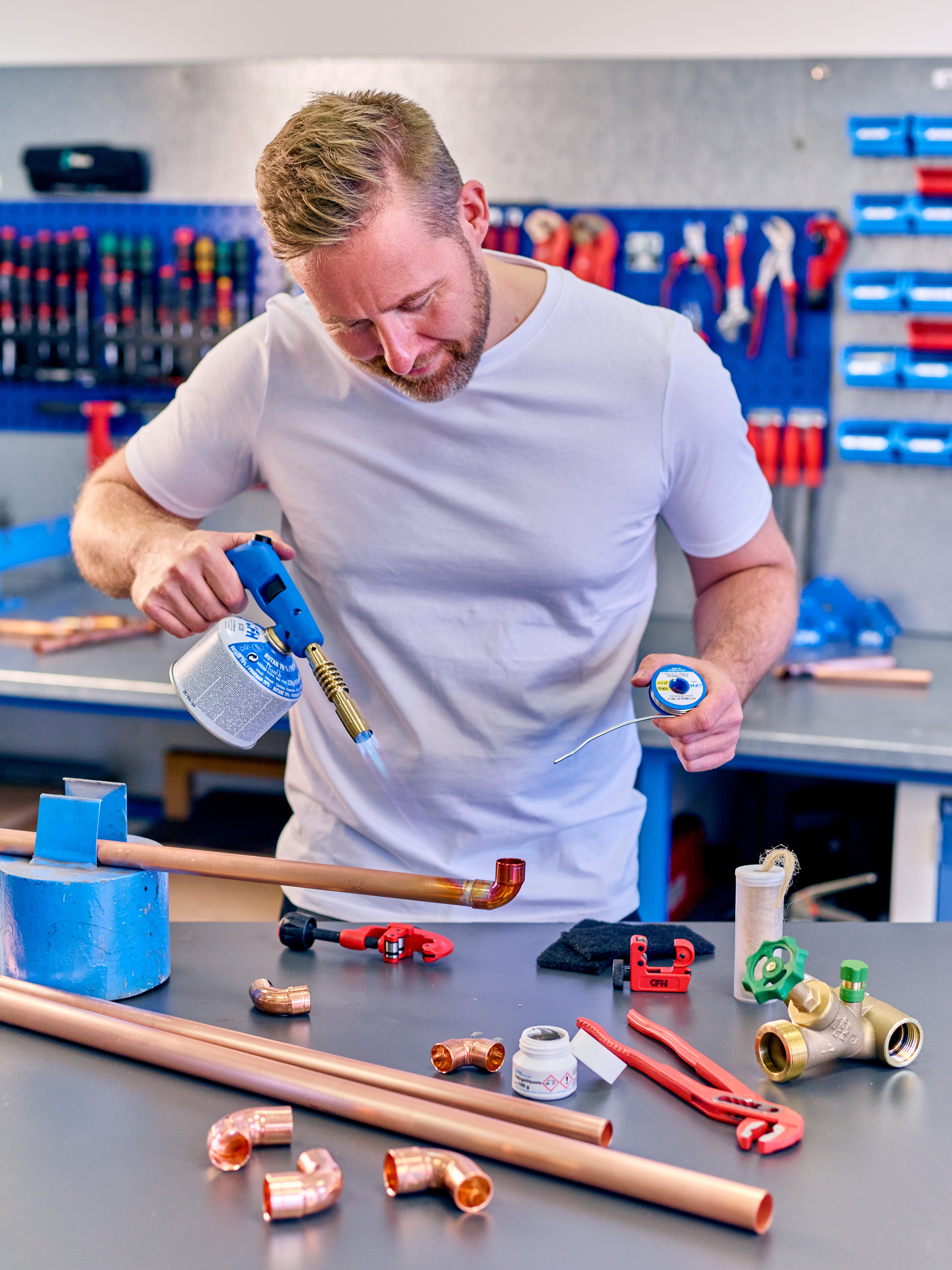 CFH Gasbrænder Piezo Compact inkl. beholder