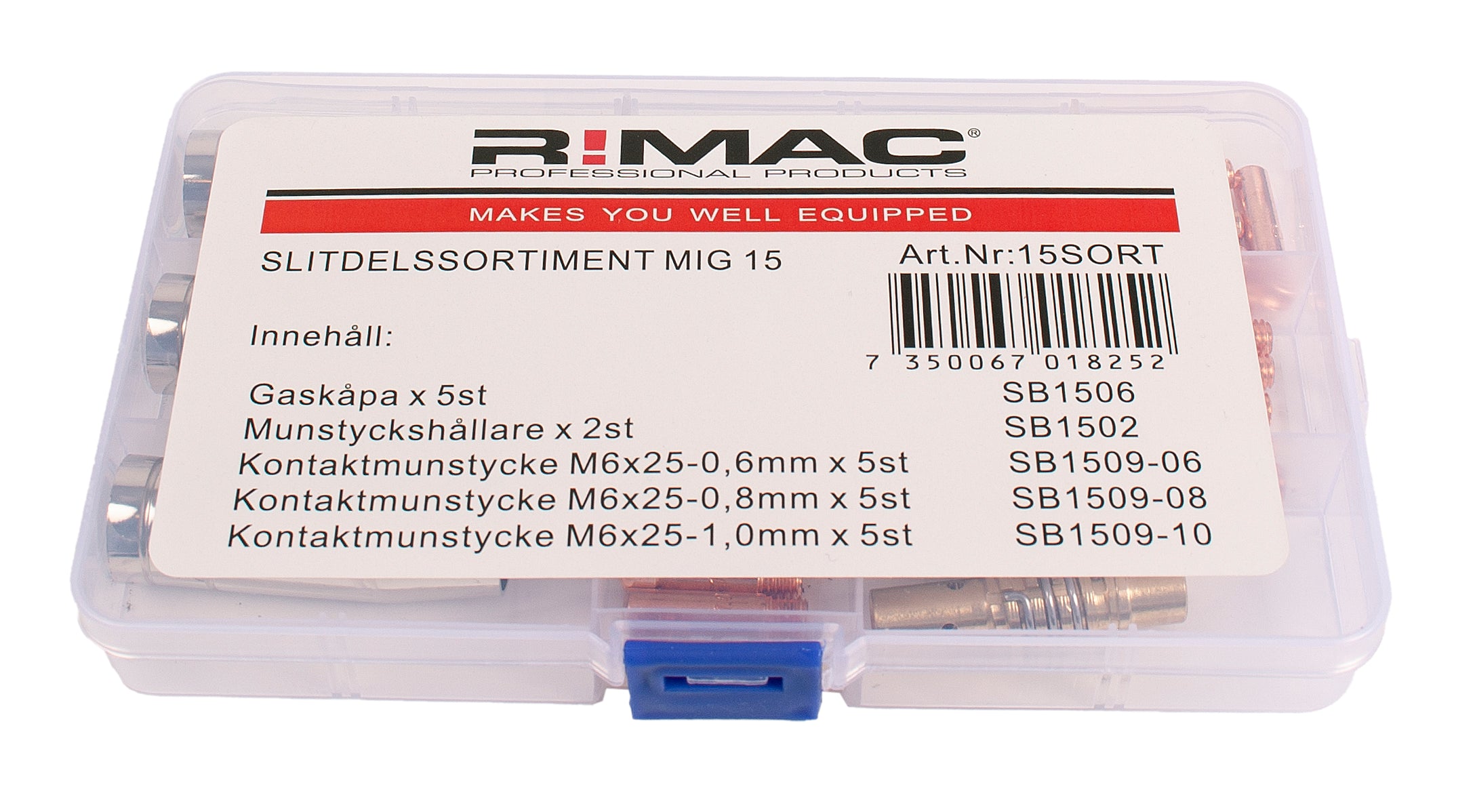 Sliddelesortiment M15