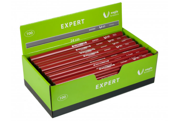 EXPERT Tømrerblyanter 240 mm - 100 stk.