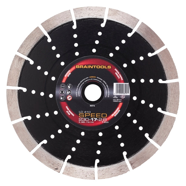 RHODIUS Diamantklinge LD410 Speed ​​​​230x17x2.8x22.23 