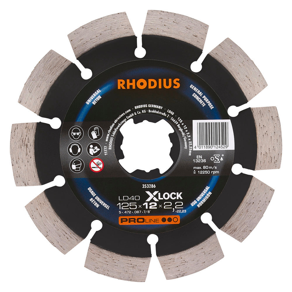 Rhodius LD40 X_lock 125x125x2,2 